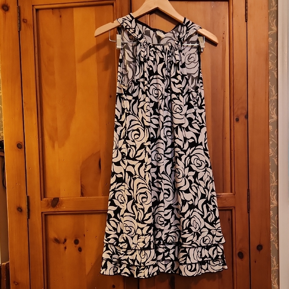Black and White Floral Dress By MSK